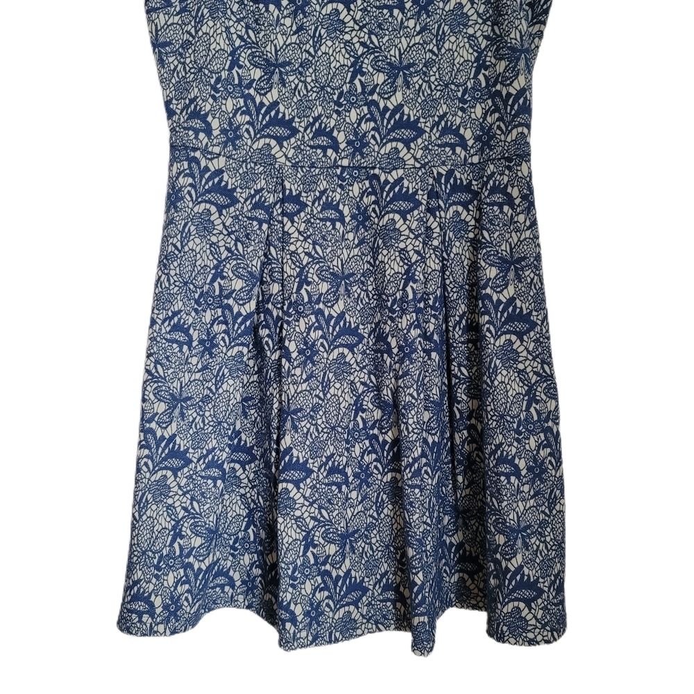41 Hawthorn Dress M Medium Blue Floral Sleeveless - Picture 3 of 7